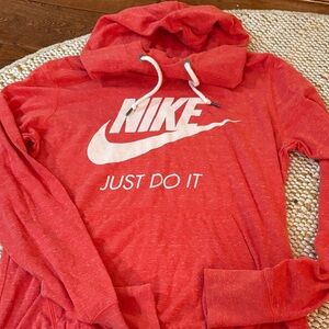 Nike Red Pullover with White Logo